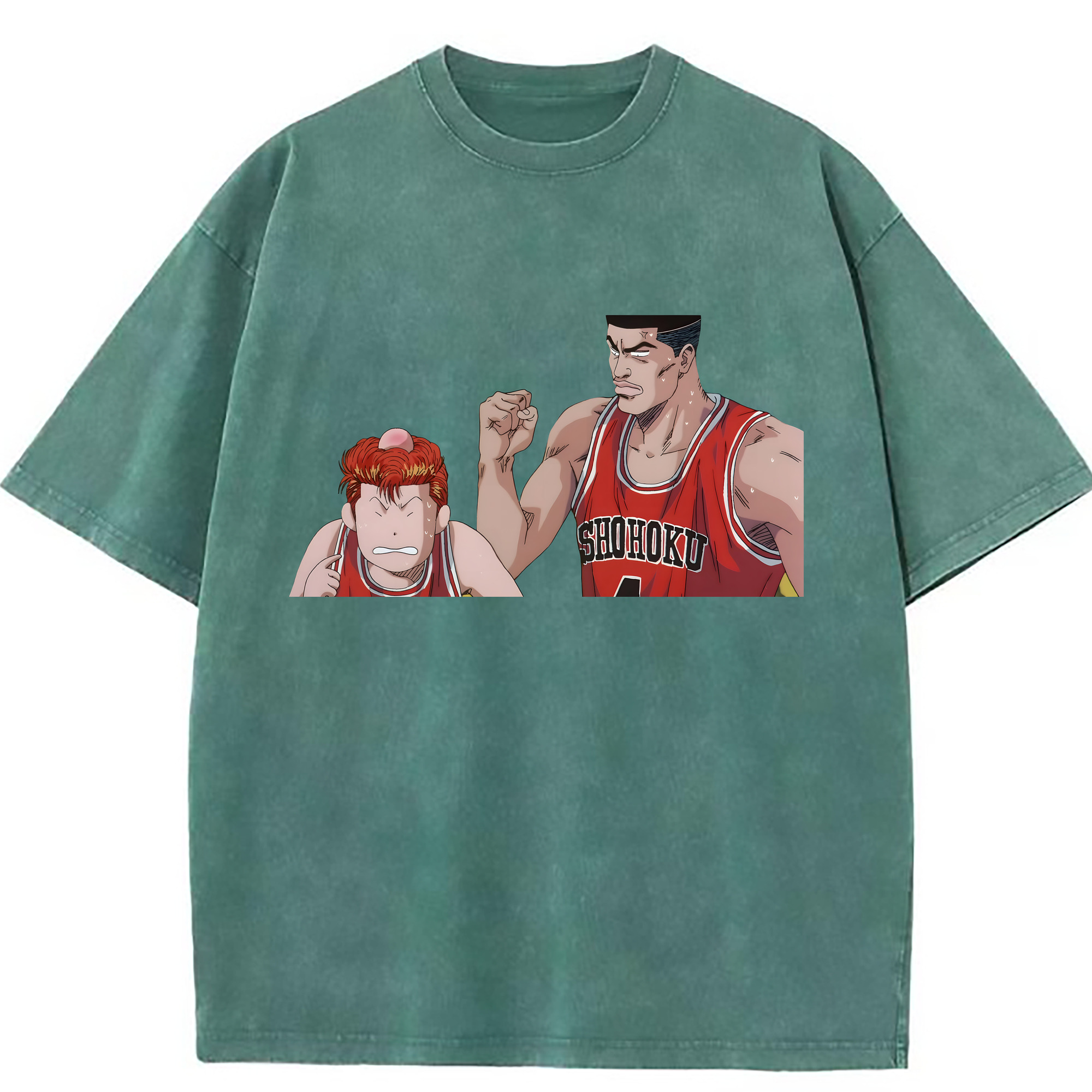 （画像用） SLAM DUNK／スラムダンク 綿100% ヴィンテージ風 半袖Tシャツ（フロントプリント）